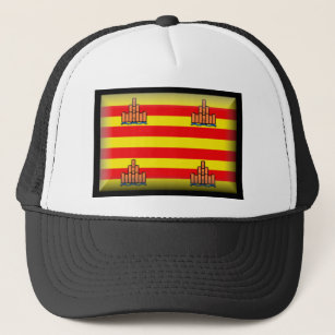 Ibiza Spain Flag Trucker Hat