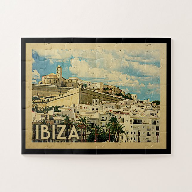 Ibiza Spain Jigsaw Puzzle Vintage Travel (Horizontal)