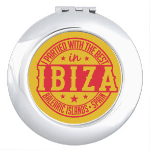IBIZA Spain pocket mirror For Makeup