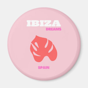 Ibiza, Spain, Preppy, Preppy Room, Pink Magnet