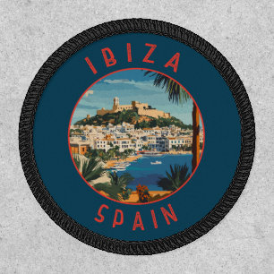 Ibiza Spain Retro Distressed Circle Patch