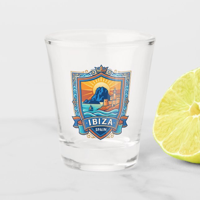 Ibiza Spain Shot Glass (Front)
