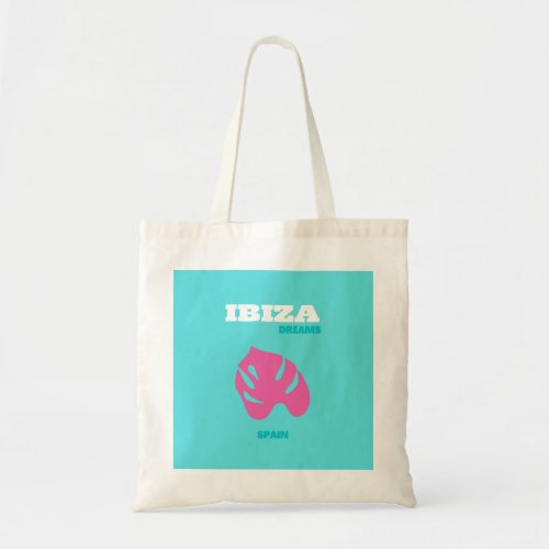 Ibiza Spain Travel Art Preppy Room Tote Bag