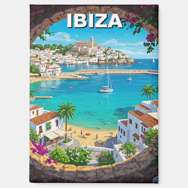 Ibiza Spain Travel Magnet (Front)