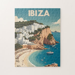 Ibiza, Spain Travel Poster Jigsaw Puzzle