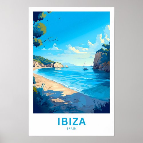 Ibiza Spain Travel Print