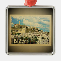 Ibiza Spain Vintage Travel Ornament