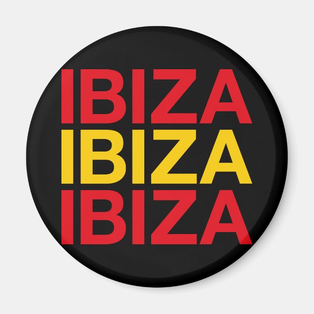 IBIZA Spanish Flag Magnet (Front)