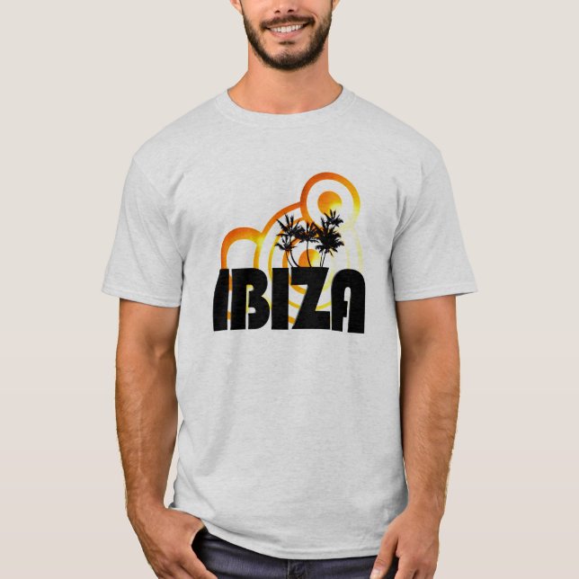 ibiza summer sun design dj t-shirt (Front)