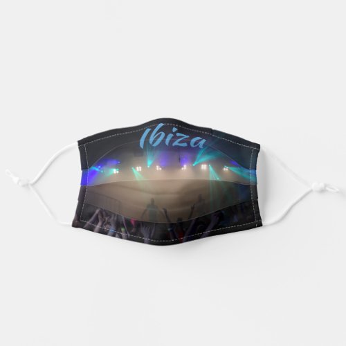 Ibiza Super Club Blue Party Adult Cloth Face Mask