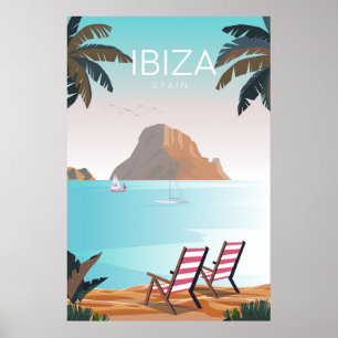 Ibiza travel poster