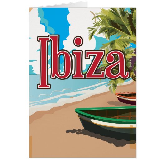 Ibiza vintage travel poster (Front)