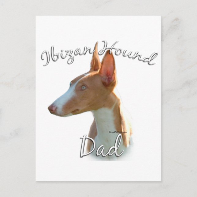 Ibizan Hound Dad 2 Postcard (Front)