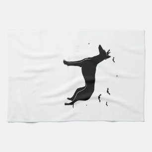 Ibizan Hound Dog � Halloween Moon Silhouette Class Kitchen Towel