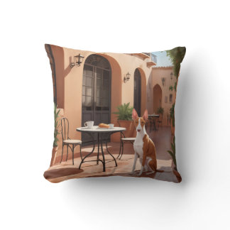 Ibizan Hound Elegant Throw Pillow
