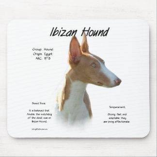 Ibizan Hound History Design Mouse Pad