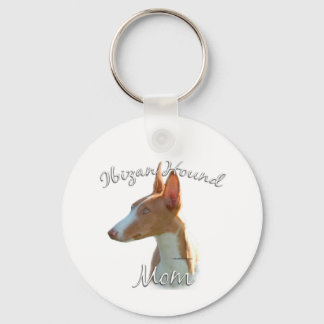 Ibizan Hound Mom 2 Keychain