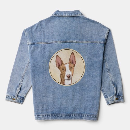 Ibizan Hound Painting _ Cute Original Dog Art Denim Jacket