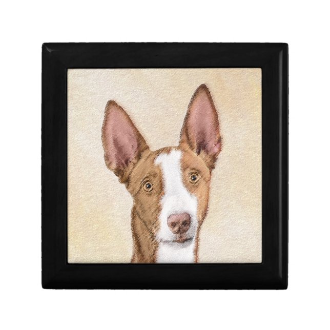Ibizan Hound Painting - Cute Original Dog Art Gift Box (Front)