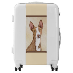 Ibizan Hound Painting - Cute Original Dog Art Luggage