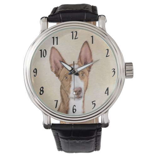 Ibizan Hound Painting _ Cute Original Dog Art Watch