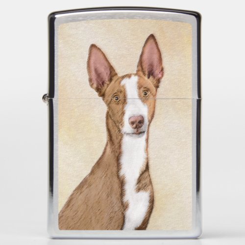 Ibizan Hound Painting _ Cute Original Dog Art Zippo Lighter
