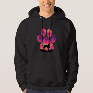 Ibizan Hound Paw Mom Dad Dog Women Men Hoodie