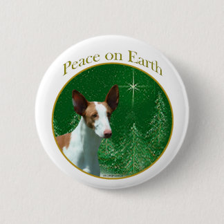 Ibizan Hound Peace Button