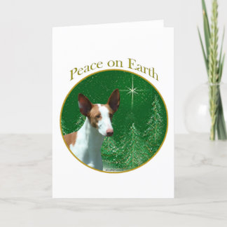 Ibizan Hound Peace Holiday Card