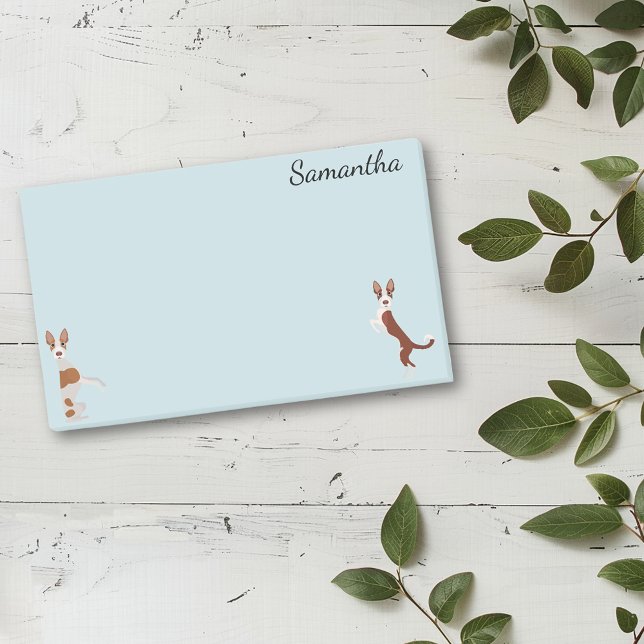 Ibizan Hound Podenco Personalized Post-it Notes (Creator Uploaded)