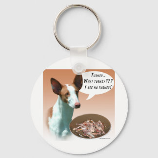 Ibizan Hound Turkey Keychain