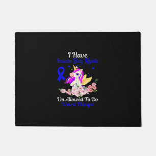 IBM Awareness Funny Unicorn Friend Family Support Doormat