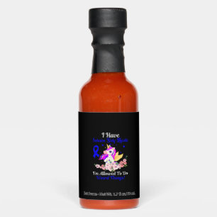 IBM Awareness Funny Unicorn Friend Family Support Hot Sauces