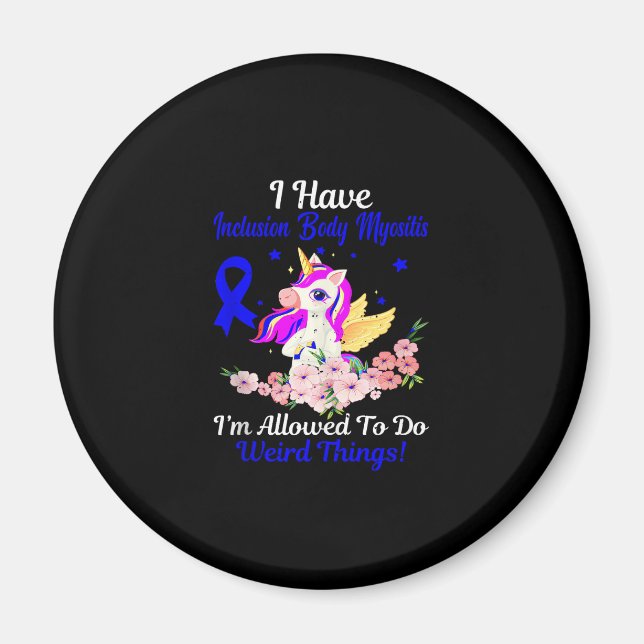 IBM Awareness Funny Unicorn Friend Family Support  Magnet (Front)
