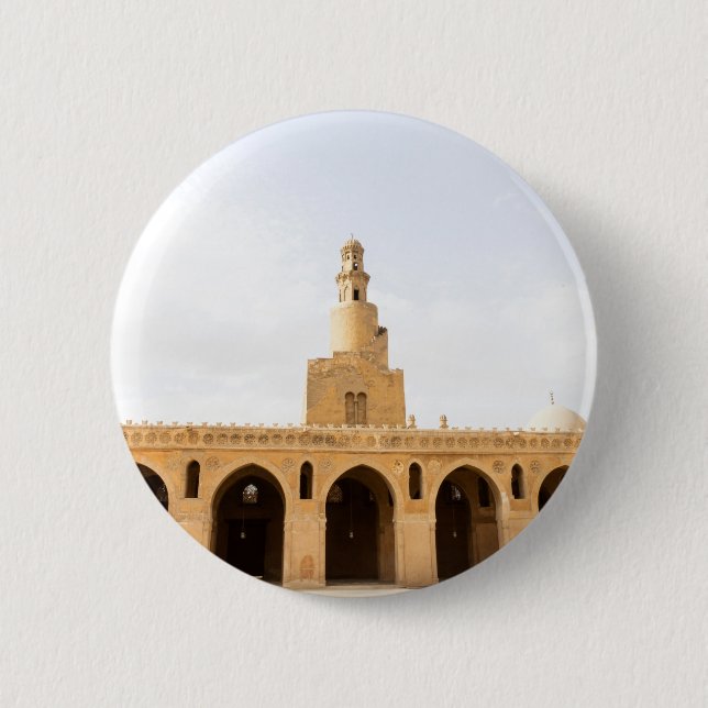 ibn tulun mosque in Cairo,Egypt Button (Front)