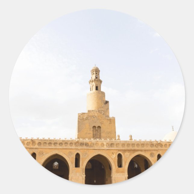 ibn tulun mosque in Cairo,Egypt Classic Round Sticker (Front)