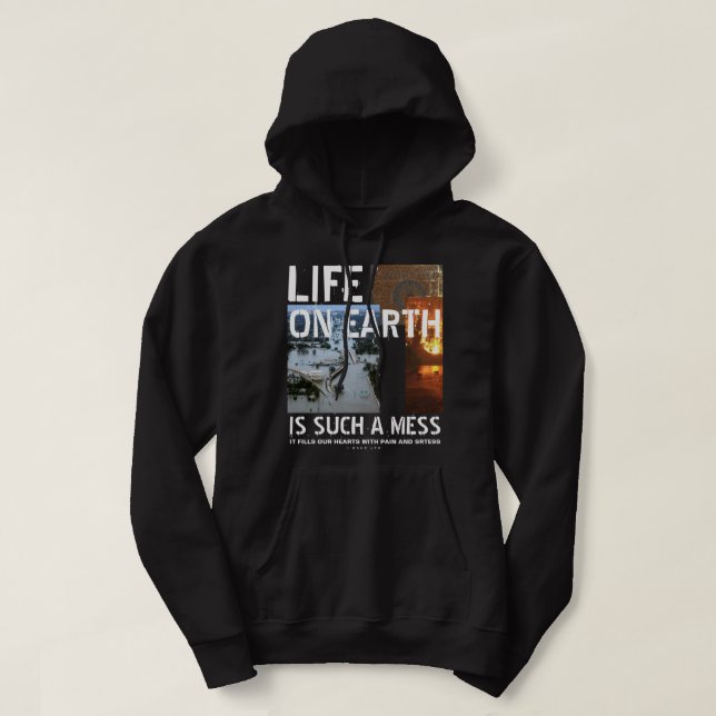 IBONELTD. LIFE ON EARTH 2db Hoodie (Design Front)