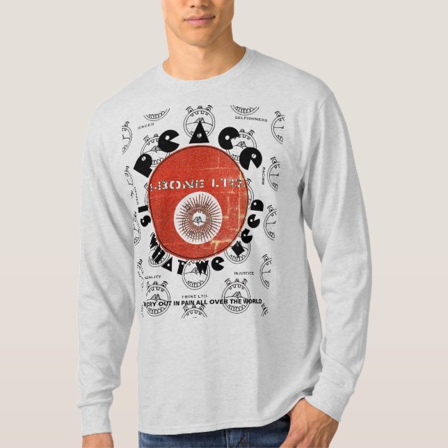 IBONELTD. T-SHIRT PEACE IS WHAT WE NEED r2 (Front)