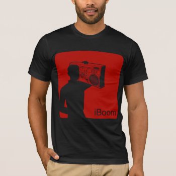 Iboom (crisp Red Ver.) T-shirt by DeluxeWear at Zazzle