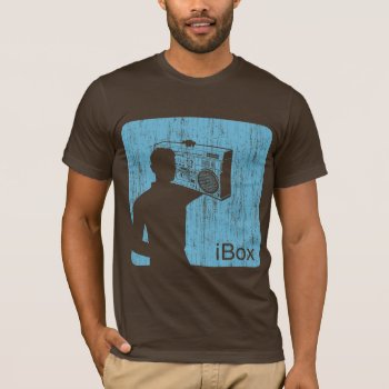 Ibox (lt. Blue Vintage) T-shirt by DeluxeWear at Zazzle