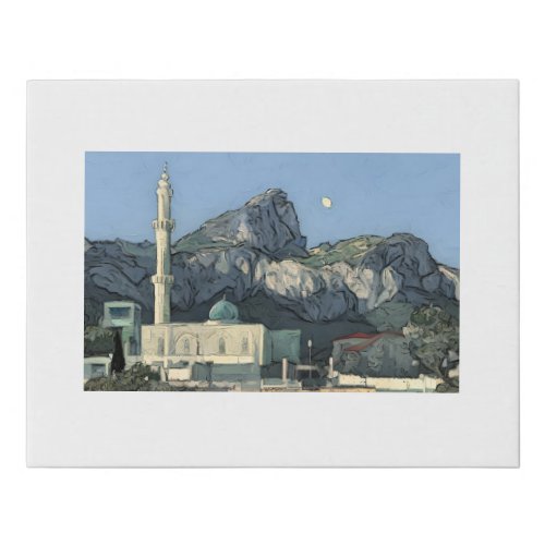 Ibrahim_al_Ibrahim Mosque Gibraltar on a Canvas