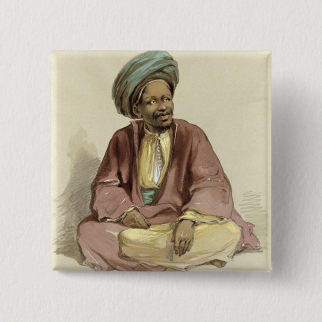 Ibrahim - from Sunnar, 1856 Pinback Button (Front)