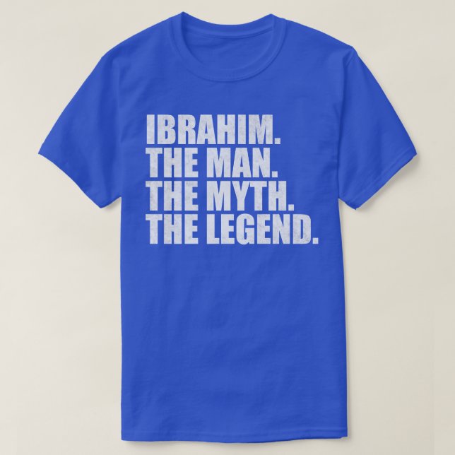 IbrahimIbrahim Name Ibrahim given name T-Shirt (Design Front)