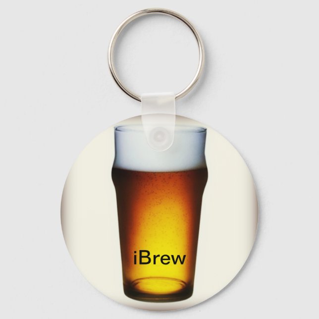 iBrew Ale Glass Keychain (Front)