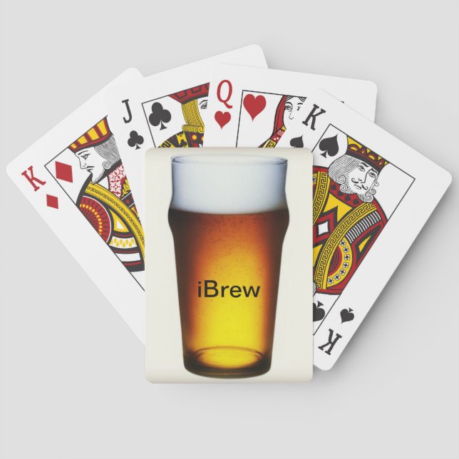 iBrew Ale Glass Poker Cards (Back)
