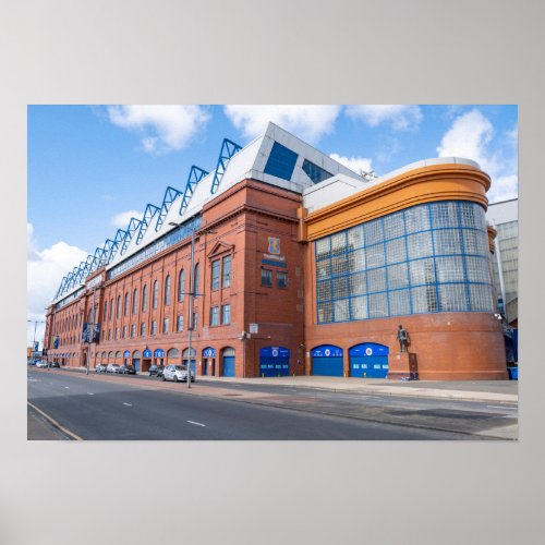 Ibrox Park Stadium Glasgow Rangers Scotland Poster