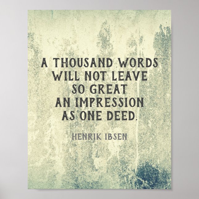 Ibsen Literary Inspirational Quote typography Poster (Front)