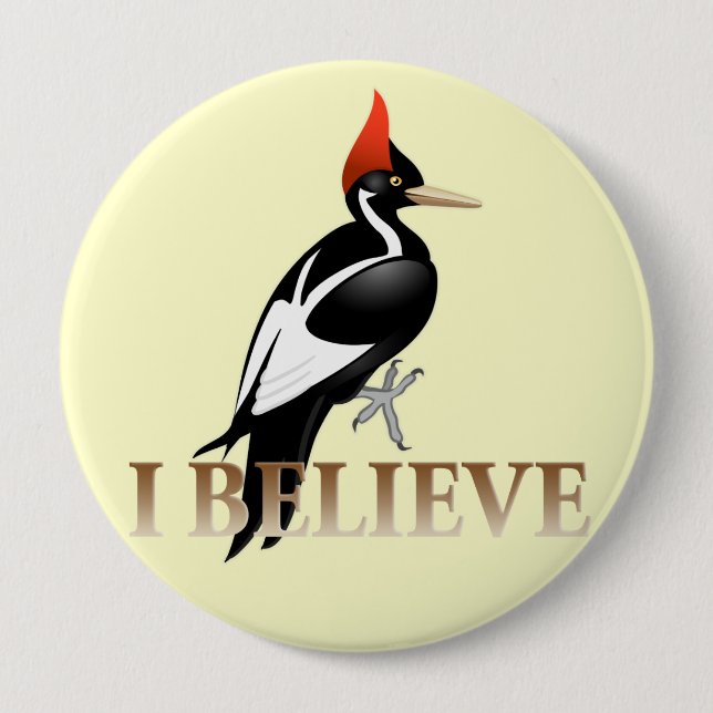 IBWO: I Believe Button (Front)