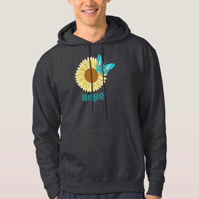 IC Butterfly on Sunflower Hoodie (Front)