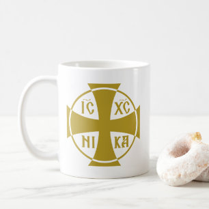 IC XC NIKA Christogram Jesus Christ Conquers Coffee Mug